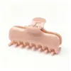 Pinza para el cabello de estilo coreano color rosa melocotón y café con leche, con un toque de alta gama, pinza de tiburón limpia y simple, pasador elegante, accesorios para el cabello al por mayor