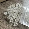 Estoque Antigo de Décadas Atrás, Cristal Branco Natural Esculpido à Mão oco Acessório de Sino Vajra, Pedra Dzi de Cristal Único