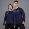 Trajes Deportivos de Manga Larga para Hombre y Mujer Otoño e Invierno Secado Rápido Ropa para Correr Fitness Entrenamiento Estilo Casual Suelto de Pareja Ropa de Compra Grupal