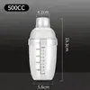 Copo Coqueteleira Graduado Resina Transparente 700ml Suprimentos para Milk Tea Copo Misturador Utensílios Loja de Milk Tea Copo Coqueteleira Pote Coqueteleira PC