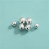 S925 Prata Esterlina Contas de Tambor de Prata Simples Contas Separadas Colar Passepartout Acessórios DIY Corda Trançada Pulseira de Pérolas de Cristal Contas Soltas