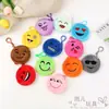 Llavero Popular de Emoji Cara Sonriente de Luna de Dibujos Animados Billetera Monedero Colgante Divertido Creativo para Niños Soporte para Auriculares