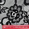 Falda de vestido de malla jacquard con encaje de flores grandes de poliéster lista para usar.