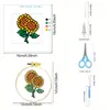 Transfronterizo Nuevo Bordado de Punto de Cruz DIY Simple Hecho a Mano Paquete de Materiales para Principiantes Lindo Dibujo Animado Flor Niños Bordado de Punto de Cruz