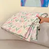 Colcha de Gasa Arrugada Lavable a Máquina para Verano, Colcha para Aire Acondicionado, Colcha Doble Lavable para Uso Doméstico de Verano, Colcha Delgada para Dormitorio Universitario