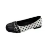 Novedad Moda Primavera/Verano 2026 Zapatos Planos Bajos para Mujer Lunares Estilo Coreano Versátiles Zapatos Individuales para Mujer Zapatos de Conducir Mocasines
