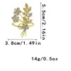 Broche Vintage con un Elegante Diseño de Rama, Anillo para Servilleta, Soporte para Servilletas, Versátil y Elegante con Pedrería