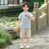 Roupas de Performance Infantil para o Dia das Crianças, Ternos Estilo Chinês para Meninos, Dinastia Han, Vestidos Tang para Meninas, Roupas de Performance para Alunos do Ensino Fundamental de Verão, Jardim de Infância