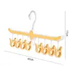 Tendedero para calcetines, Perchero para ropa de bebé con múltiples pinzas, Perchero para ropa interior de niños, Tendedero para ropa de bebé con pinzas para uso doméstico
