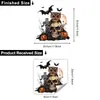 Yanxi Yx-Jd0150 Nuevas Pegatinas de Lápidas de Halloween Decoración de Ventana de Cristal de Habitación Dormitorio Pegatinas Estáticas