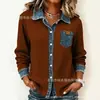 2026 Comércio Exterior Transfronteiriço Amazon Site Independente Moda Feminina de Verão Camisa de Manga Longa com Estampa Xadrez Roupas Femininas