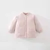 Ropa de Algodón para Bebé Otoño Invierno Ropa Exterior Infantil para Salir Chaqueta Acolchada 160g Cárdigan Cálido para Bebé y Niño Pequeño Chaqueta de Algodón