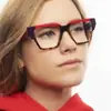 Nuevas gafas TR90 anti-luz azul para mujer, color caja, lente plana, tendencia transfronteriza, combinación de colores, gafas para miopía