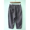Pantalones capri de lino informales de estilo japonés transfronterizo para mujer, pantalón holgado de algodón y lino, para verano