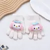 Luvas de Inverno Quentes para Crianças Meninas e Meninos, Luvas de Dedo Inteiro com Forro de Fleece para Crianças Pequenas, Luvas de Esqui de Tricô para Bebês e Crianças