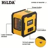 Nivelador Láser Pequeño Portátil Mini Luz Fuerte Línea Fina Dibujo Automático de Línea Proyector de Línea Verde de 2 Líneas Venta al por Mayor
