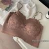 Nuevo top de tubo de encaje francés para primavera y verano, anti-exposición pura, tirante fino, espalda descubierta, lencería, chaleco para mujer, sujetador fino