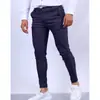Comércio Exterior Transfronteiriço Europeu e Americano Novo Calças Sociais Casuais com Textura de Cor Sólida Masculinas Slim-fit Cônicas Comércio Exterior Explosão Quatro Estações