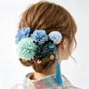 Horquilla Estilo Japonés Set de Accesorios para el Cabello Transfronterizos con Borla Flor de Seda Bola Flor de Crisantemo Horquilla Amazon Adorno para el Cabello de Kimono Japonés