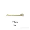 Pasador con Diamante de Circonita, Accesorio de Cabello de Alta Gama, Pinza para Flequillo Lateral, Pasador de Moda para Mujer, Pasador Tachonado con Circonita