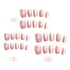 Uña de Gato Estéreo Relieve Ojo de Gato Rosa Textura Avanzada Estilo Chica con Temperamento Estilo Hermana Mayor Arte de Uñas Corto 30-T Desgaste