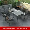 Mesas e cadeiras de exterior, cadeiras de vime à prova d'água e de sol para pátio, mesas e cadeiras de exterior para terraço de jardim de villa, conjunto para uso doméstico