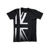 Camiseta de Verão Redonda Hip-Hop Streetwear Americano com Estampa Cruzada Esportiva Manga Curta Pulôver Estiloso Escuro para Mulheres