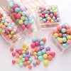 Contas Acrílicas Não Porosas Fosco Cor Macaron 6/8mm para Pulseira Colar DIY Artesanal Contas para Fio Acessórios