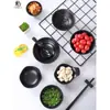 Louça Japonesa Fast Food Tigela para Arroz Comercial Hotel Porcelana de Imitação Plástico Tigela Pequena para Sopa Panela Quente Molho Mergulho Tigela com Alça Única