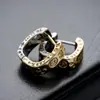 Brincos de Argola Cruzados de Zircônia Transfronteiriços para Homens, Brincos de Argola Lisos, Presilhas de Orelha de Raio, Pingentes de Orelha, Acessórios de Orelha para Mulheres, Amostra de Live do TikTok
