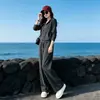 Conjunto Deportivo Casual de Temperamento Estilo Coreano para Mujer Otoño Elegante Sensación de Alta Gama Chaqueta Gris Top Pantalones de Pierna Ancha Conjunto de Dos Piezas