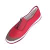 Zapatos de lona informales de protección laboral para mujeres de mediana edad y mayores. Oferta local. Zapatos planos sin cordones para madres. Zapatos para caminar en el trabajo.