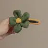 Accesorios para el Cabello de Otoño e Invierno Elegante Pinza para el Cabello de Flor de Felpa Pinza de Disco para la Parte Trasera de la Cabeza para Mujer Adorno para la Cabeza de Una Sola Palabra de Alta Calidad Pinza de Pico de Pato