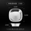 Plato para Condimentos de Acero Inoxidable 304 Barbacoa Estilo Coreano Doble Compartimento Tres Compartimentos Plato para Dips Plato para Condimentos para Hot Pot Plato para Salsas Plato para Kimchi