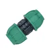 Codo de tubería de PE conector de unión acoplamiento hebilla de bloqueo recto accesorios cabeza de tapón riego invernadero accesorios juego completo