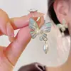 Pendientes de Clip para Mujeres Sin Perforar, Diseño Elegante de Clavo, Serie de Té, Accesorios para Orejas