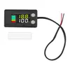 Voltímetro LCD 8-100V Detección de Potencia de Batería de Coche Pantalla Digital Pantalla de Capacidad de Batería de Litio Batería de Plomo-Ácido