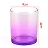 Taza de Vela de Aromaterapia de Fábrica Contenedor de Vela de Vidrio de Color Adornos Decorativos Románticos para Interiores Taza de Portavelas Casera para Bricolaje