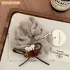 Novo Scrunchie de Ursinho com Bolinhas - Elástico Suave para Rabo de Cavalo de Menina, Faixa de Cabelo Versátil, Pacote com 2