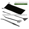 Pinças de Aquário de Aço Inoxidável Conjunto de Plantas Aquáticas Kit de Ferramentas para Plantas Aquáticas do Sudeste Asiático Conjunto de Três Peças Quatro Peças Cinco Peças para Paisagismo