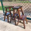 Taburete Pequeño de Madera, Taburete Bajo de Madera Maciza para Uso en el Hogar, Duradero y Sencillo para Sentarse, Engrosado