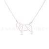 AliExpress nueva joyería deseo explosiones collar con colgante de pug Fabricantes fuente venta al por mayor al contado