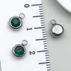 Accesorios para Joyería DIY de Piedra Satélite Incrustada de Diamantes de Acero Inoxidable, Exclusivamente para Ventas Transfronterizas, Pulseras, Collares y Colgantes Coloridos de Piedras de Nacimiento