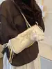 Bolso Baguette Floral Dulce Yuezi para Mujer 2026 Nuevo de Moda Estilo Juvenil Moño Bolso de Hombro