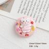 Dibujos animados diy resina accesorios joyería color sólido flotador animal pequeño crema gel pinza para el cabello funda para teléfono móvil hebilla para zapato colgante