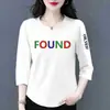 Comercio exterior transfronterizo ropa de maternidad, camiseta de manga tres cuartos para mujeres de mediana edad y mayores, top base versátil casual holgado