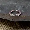 Anillo de Plata de Ley 925 con Mantra de Seis Palabras, Diseño de Alta Gama de Moda, Estilo Unisex para Solteros, Anillo de la Fortuna para el Dedo Índice