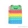 Cuaderno pionero de control de roedores Rompecabezas Burbuja de descompresión Lindo dibujo animado Pop It Juguete Arcoíris Prensa Cuaderno de música