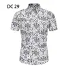 2023 Comercio Exterior Transfronterizo Nueva Camisa de Manga Corta para Hombre Estilo Coreano Moda Juvenil Casual Camisa Estampada para Hombre