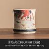 Juego de té kung fu de alta calidad de fábrica producto único taza de té azul y flor pedernal negro taza justa taza maestra tarro de té taza rápida para invitados